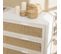 Sandro - Commode Blanche 3 Tiroirs Cannage Naturel