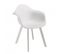 Malo - Lot De 6 Fauteuils Blancs Dossier Arrondi