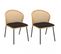 Malo - Lot De 2 Chaises Rotin Synthétique Couleur Naturelle