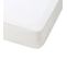 Alèse - Protège Matelas Absorbant - Molleton De Coton Bio 140 X 190 Cm Blanc