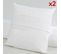 Lot De 2 Protège Oreillers Absorbants - Molleton De Coton Bio 60 X 60 Cm Blanc