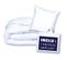 Pack Couette 140 X 200 Cm + 1 Oreiller 60x60 Cm + 1 Protège Oreiller 60 X 60 Cm - 350g/m² - Blanc