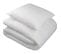 Pack Couette 140 X 200 Cm + 1 Oreiller 60x60 Cm + 1 Protège Oreiller 60 X 60 Cm - 350g/m² - Blanc