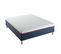 Ensemble Matelas Mousse Mi-ferme + Sommier L'incontournable 140x190 Cm Blanc, Bleu Foncé