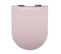 Abattant Wood Slim Déclipsable Uni - 36.5x48 Cm - Rose Clair