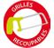 Grille De Barbecue Recoupable En Acier 70 X 40 Cm