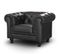 Fauteuil Design "chesterfield" 110cm Noir