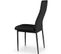 Lot De 4 Chaises Design "kaïus" 95cm Noir