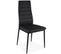 Lot De 4 Chaises Design "kaïus" 95cm Noir