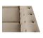 Canapé 3 Places Velours "chesterfield" 209cm Taupe