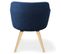 Fauteuil Scandinave En Tissu "delante" 67cm Bleu