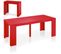 Console Extensible "franciso" 40-190cm Rouge