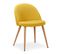 Lot De 4 Chaises Design "morro" 75cm Jaune