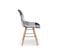 Lot De 2 Chaises Design "floraz" 82cm Gris