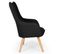 Fauteuil Scandinave "aimee" 67cm Noir