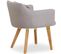 Fauteuil Scandinave "alan" 70cm Beige