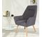 Fauteuil Scandinave "watson" 101cm Gris