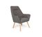 Fauteuil Scandinave "watson" 101cm Gris