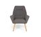 Fauteuil Scandinave "watson" 101cm Gris