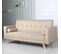 Canapé Convertible 3 Places Scandinave "Navya" Beige