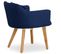 Fauteuil Scandinave "alan" 70cm Bleu