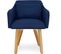 Fauteuil Scandinave "alan" 70cm Bleu