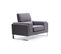 Fauteuil En Tissu "ezekiel" 104cm Gris Clair