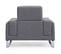 Fauteuil En Tissu "ezekiel" 104cm Gris Clair