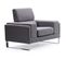 Fauteuil En Tissu "ezekiel" 104cm Gris Clair