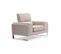 Fauteuil En Tissu "ezekiel" 104cm Beige