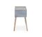 Table De Chevet Scandinave 1 Tiroir "kim" 60cm Gris