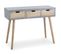 Console Scandinave 3 Tiroirs "kim" 100cm Gris