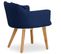 Lot De 2 Fauteuils Scandinave "alan" 70cm Bleu