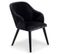 Lot De 2 Fauteuils En Velours "yugnat" 85cm Noir