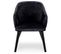 Lot De 2 Fauteuils En Velours "yugnat" 85cm Noir