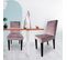 Lot De 2 Chaises Velours "pipam" 82cm Rose