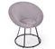 Fauteuil Design En Velours "baoli" 75cm Gris