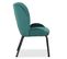 Fauteuil Design En Velours "giovanni" 86cm Vert