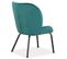 Fauteuil Design En Velours "giovanni" 86cm Vert