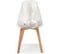 Lot De 4 Chaises Design "vik" 80cm Transparent