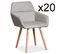 Lot De 20 Fauteuils Scandinaves "dorcy" 82cm Beige