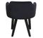 Fauteuil Scandinave Velours "scanda" 70cm Noir