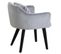 Fauteuil Scandinave Velours "scanda" 70cm Gris