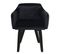 Lot De 2 Fauteuils Velours "scanda" 70cm Noir