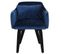 Lot De 2 Fauteuils Velours "scanda" 70cm Bleu