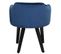 Lot De 2 Fauteuils Velours "scanda" 70cm Bleu