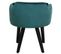 Lot De 2 Fauteuils Velours "scanda" 70cm Vert