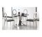 Table De Repas Ronde En Verre "annie" 120cm Noir