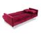 Canapé Convertible 3 Places "lacla" 191cm Rouge