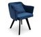 Lot De 20 Fauteuils En Velours "delante" 67cm Bleu